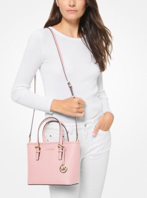 Jet Set Travel Extra-Small Saffiano Leather Top-Zip Tote Bag