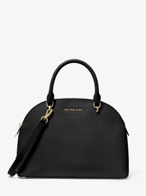 Michael Kors Emmy Dome Saffiano Leather Crossbody Bag Black