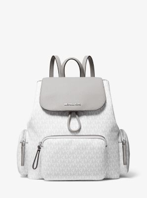 Abbey Large Two-Tone Logo Backpack | Michael Kors