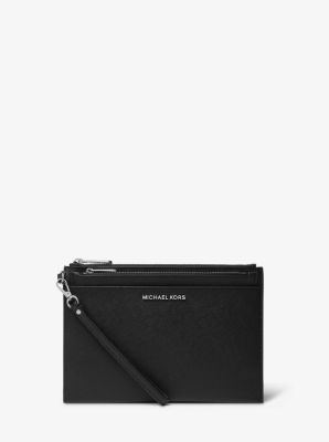 Jet Set Extra-Large Leather Wristlet | Michael Kors