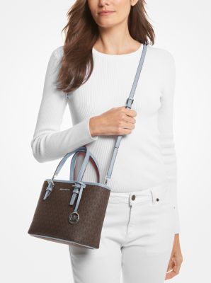 Michael Kors Women's Jet Set Travel Extra-Small Logo Top-Zip Tote Bag
