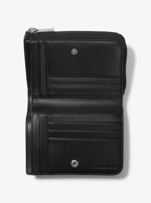 Portefeuille folio Cooper &agrave; logo Signature in BRUN/NOIR | Michael Kors