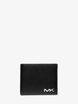 Michael Kors Men's Logo Wallet and Keychain Gift Set