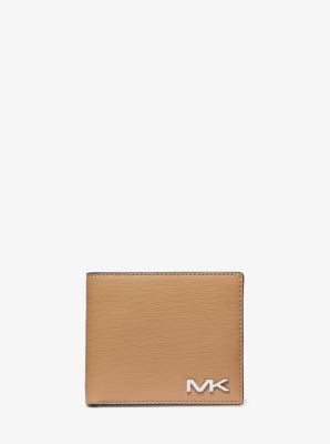 MICHAEL KORS: Michael wallet in textured leather - Red