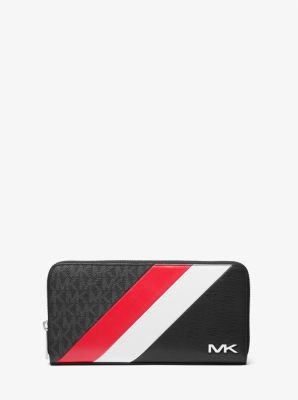 Small Logo Stripe Wallet