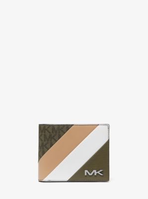 Signature Logo and Stripe Wallet With Passcase Gift Set | Michael Kors