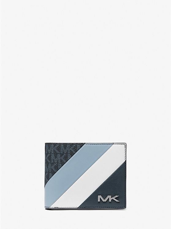 Signature Logo and Stripe Wallet With Passcase Gift Set image number 0
