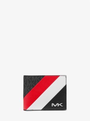 Michael Kors Metallic Silver Signature Coated Canvas Bifold Wallet Michael  Kors | The Luxury Closet