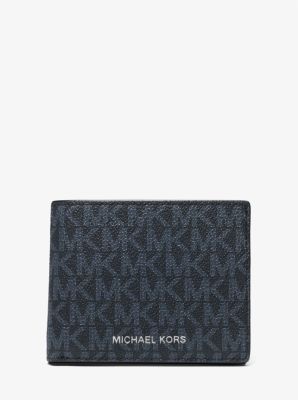 Michael Kors Cooper Blue Multi Signature Leather Graphic Logo Billfold –  AUMI 4