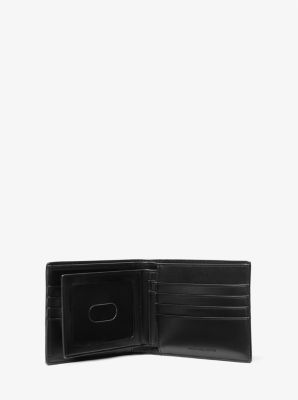 Pebbled Leather and Logo Billfold Wallet With Passcase image number 2