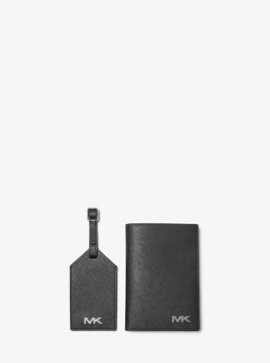 Saffiano Leather Passport Case and Luggage Tag Gift Set image number 0