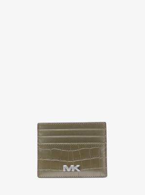 Rivington Crocodile-Embossed Tall Card Case image number 0