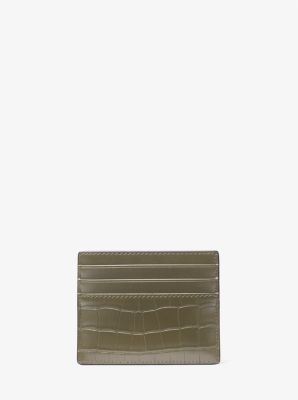 Rivington Crocodile-Embossed Tall Card Case image number 1