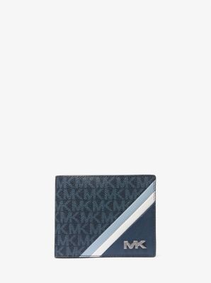 Rivington Striped Logo Billfold Wallet With Coin Pouch