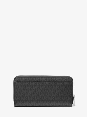 Rivington Signature Logo Striped Zip-Around Wallet image number 2