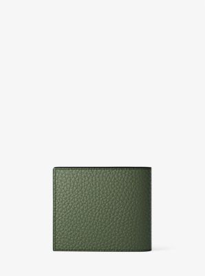 Pebbled Leather Billfold Wallet and Signature Logo Card Case Gift Set in MUSGO | Michael Kors
