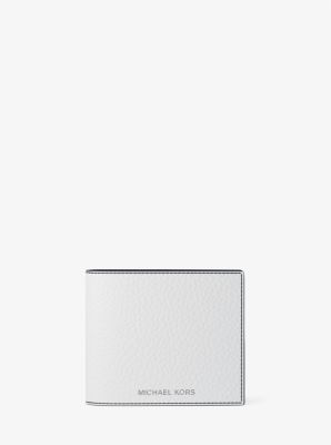 Pebbled Leather Billfold Wallet and Signature Logo Card Case Gift Set