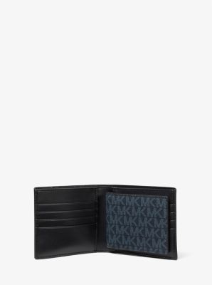 Signature Logo Stripe Wallet with Passcase Gift Set in SAPPHIRE | Michael Kors
