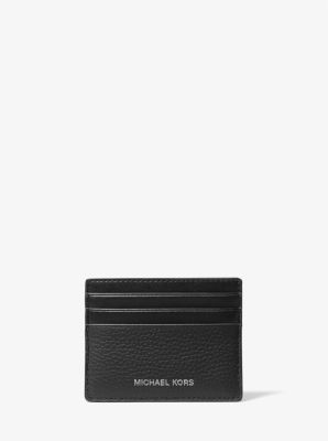 michael kors pebbled leather card case