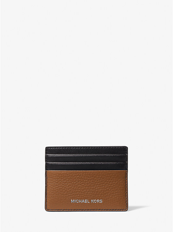 Cooper Pebbled Leather Tall Card Case image number 0