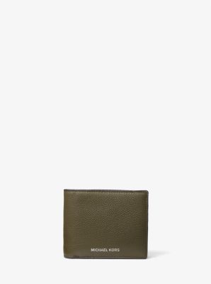 Cooper Pebbled Leather Billfold Wallet With Passcase