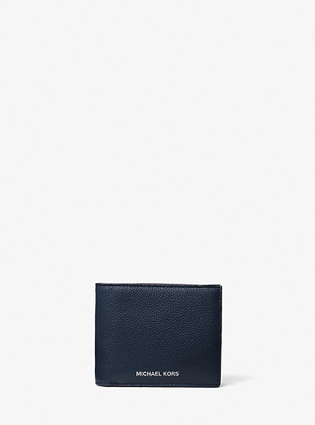 마이클 마이클 코어스 Michael Michael Kors Cooper Pebbled Leather Billfold Wallet With Passcase