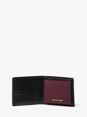 Cooper Pebbled Leather Billfold Wallet With Passcase