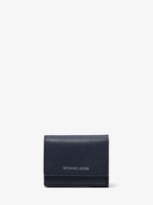 Michael kors deals leather trifold wallet