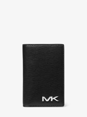 Michael Kors Jet Set Travel Small Women Tall Cooper Card Case Wallet Black