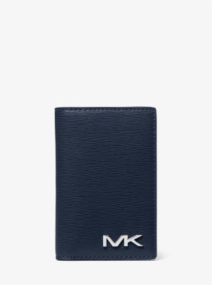 Michael Kors Cooper Slim Billfold Bifold Graphic MK Black Men's Wallet Green