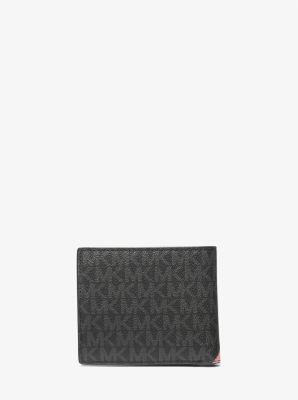 Cooper Logo and Striped Billfold Wallet | Michael Kors