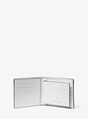 Michael Kors Metallic Silver Signature Coated Canvas Bifold Wallet Michael  Kors | The Luxury Closet