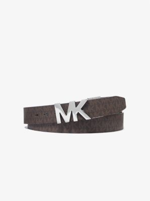 Shop Michael Kors 4-in-1 Logo Belt Box Set In Black