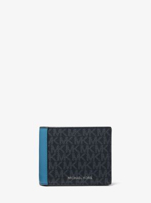 Cooper Signature Logo Billfold Wallet With Passcase in ADMIRAL | Michael Kors