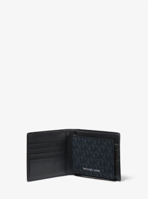 Cooper Signature Logo Billfold Wallet With Passcase in ADMIRAL | Michael Kors