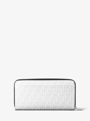 Cooper Signature Logo Zip-Around Wallet in BRIGHT WHT | Michael Kors