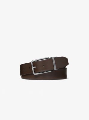 Reversible Leather and Logo Embossed Belt