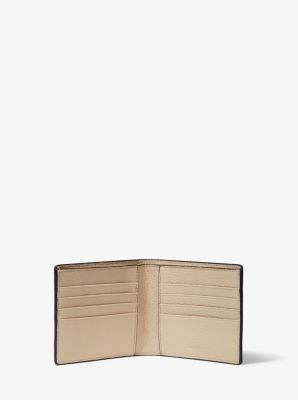 Embossed Leather Billfold Wallet With Passcase