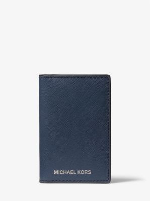 Cooper Saffiano Leather Bi-Fold Card Case