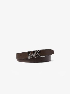 Reversible Logo and Faux Leather Belt | Michael Kors