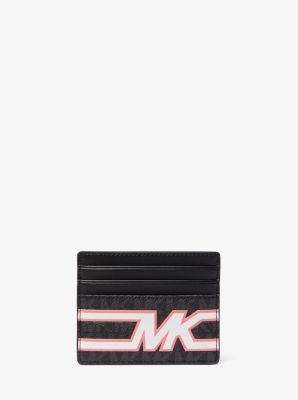 Michael Kors Cooper Blue Multi Signature Leather Graphic Logo Billfold –  AUMI 4