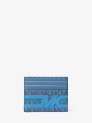 Tarjetero Cooper grande con logotipo gráfico in DENIM MULTI | Michael Kors