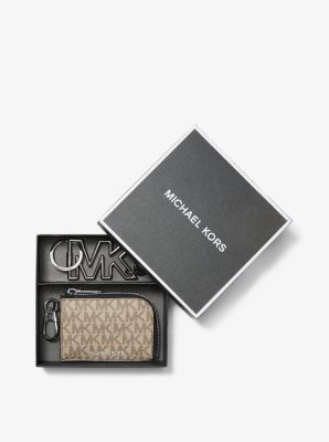 Logo Wallet and Keychain Gift Set image number 2