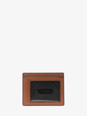 Cooper Pebbled Leather Tall Card Case Michael Kors Canada