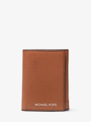 Cooper Pebbled Leather Tri-Fold Wallet