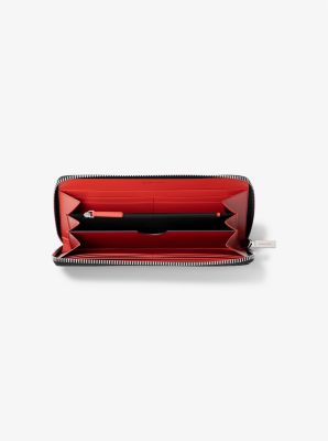 Cooper Pebbled Leather Smartphone Wallet in BRIGHT RED | Michael Kors