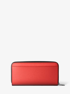 Billetera Cooper de cuero granulado para smartphone in ROJO BRILLANTE | Michael Kors