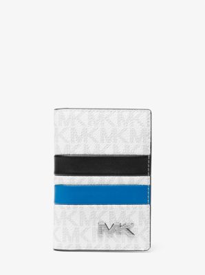 Signature Logo Stripe Bi-Fold Card Case