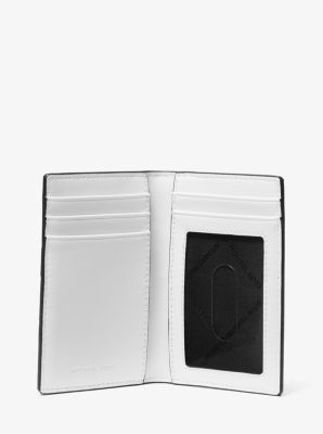 Signature Logo Stripe Bi-Fold Card Case