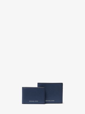 Harrison Saffiano Leather Billfold Wallet with Passcase